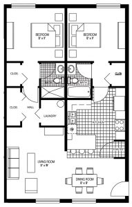 Deluxe 2 Bedroom Floorplan