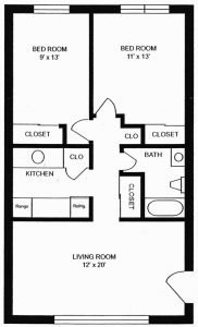 2 Bedroom Floorplan